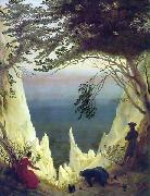 Chalk cliffs on Rugen by Caspar David Friedrich Caspar David Friedrich